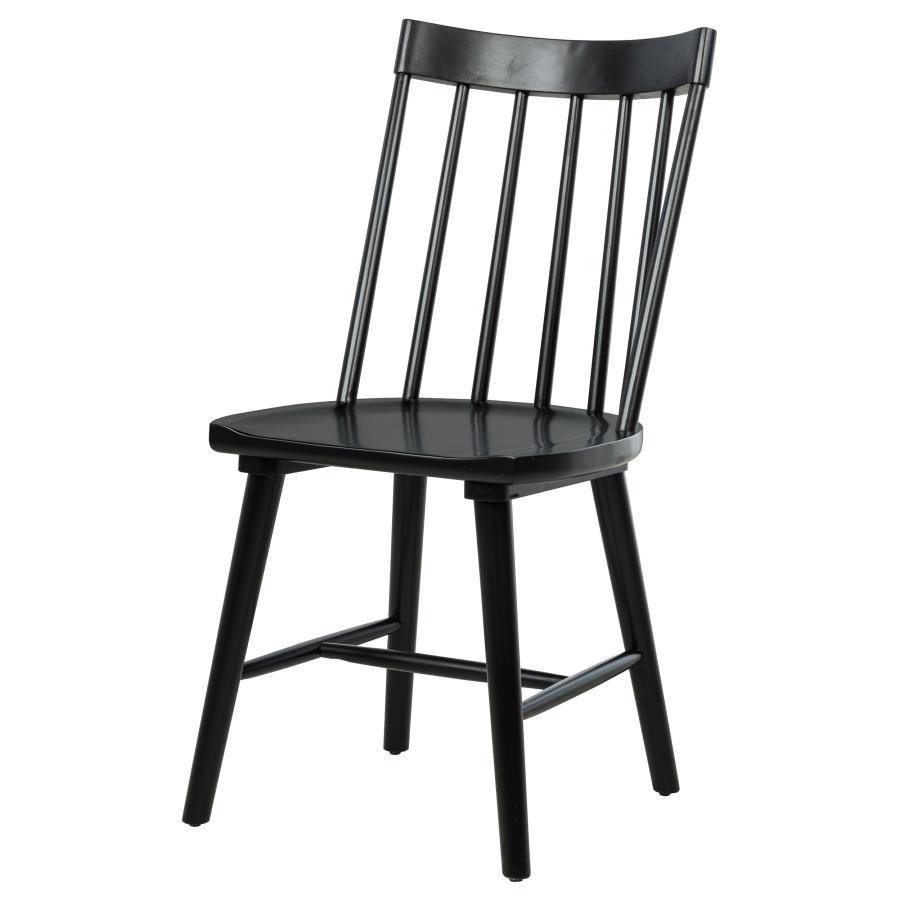 Middleton - Solid Wood Dining Side Chair Black (Set of 2) - Black Chair Set modern furniture Contempo Furniture