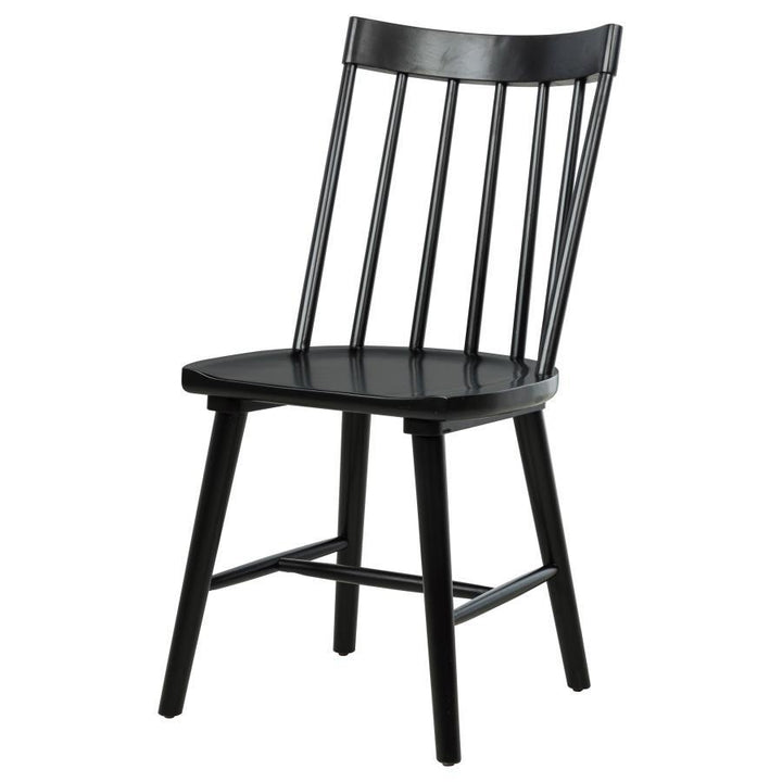 Middleton - Solid Wood Dining Side Chair Black (Set of 2) - Black Chair Set modern furniture Contempo Furniture