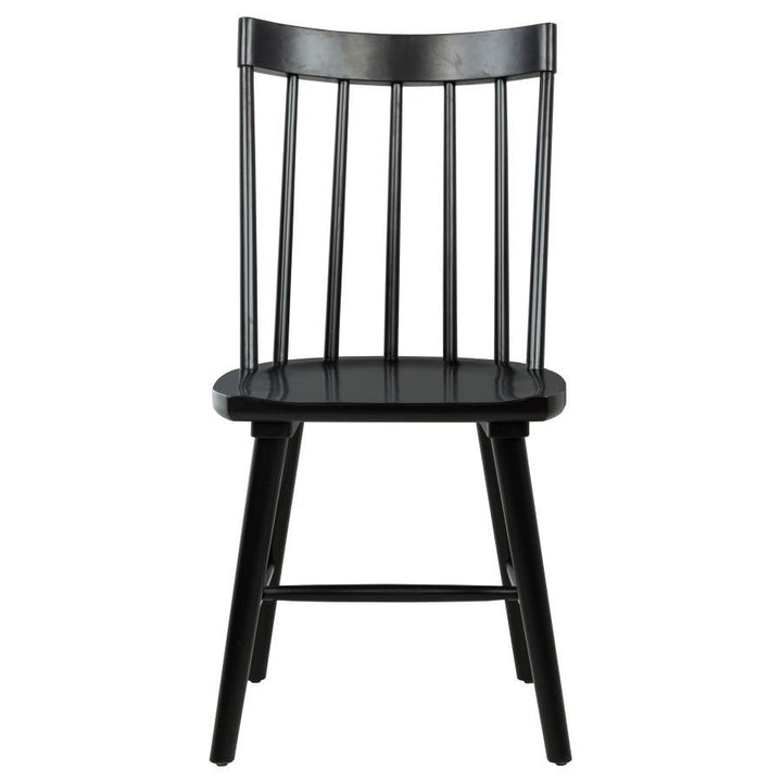 Middleton - Solid Wood Dining Side Chair Black (Set of 2) - Black Chair Set modern furniture Contempo Furniture