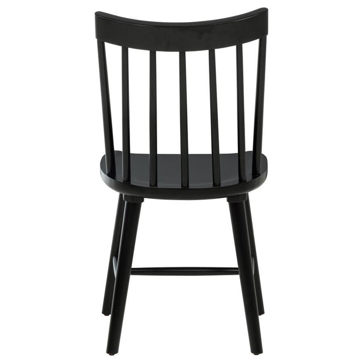 Middleton - Solid Wood Dining Side Chair Black (Set of 2) - Black Chair Set modern furniture Contempo Furniture
