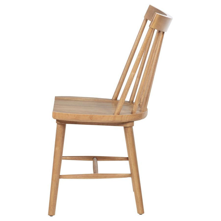 Middleton - Solid Wood Dining Side Chair Brown (Set of 2) - Natural Chair Set modern furniture Contempo Furniture