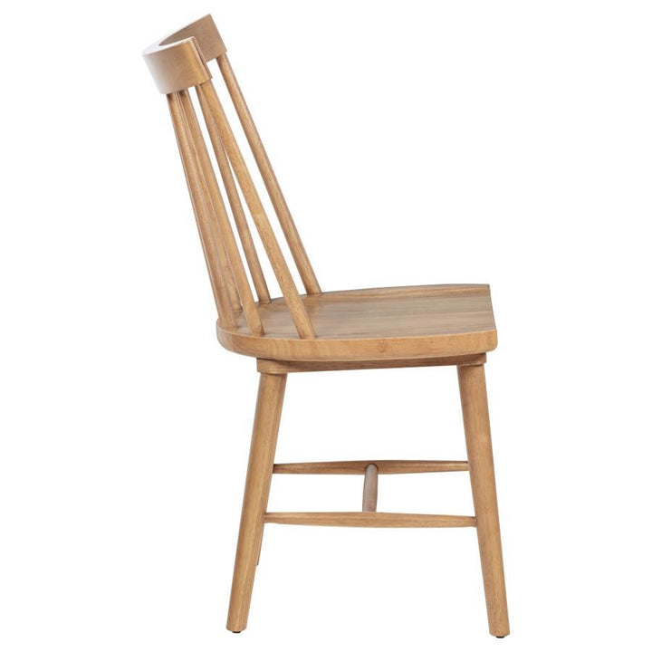 Middleton - Solid Wood Dining Side Chair Brown (Set of 2) - Natural Chair Set modern furniture Contempo Furniture