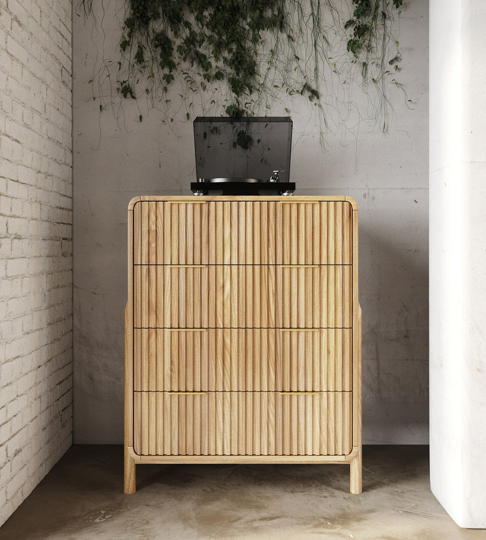 Mikala - Modern Natural Oak Chest - View 9