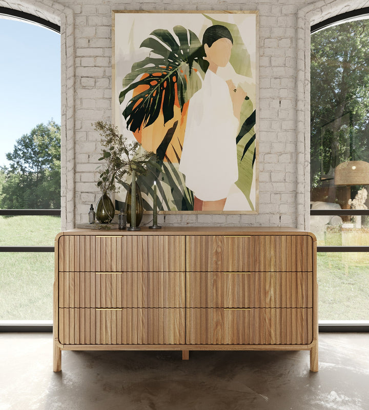 Mikala  Modern Natural Oak Dresser