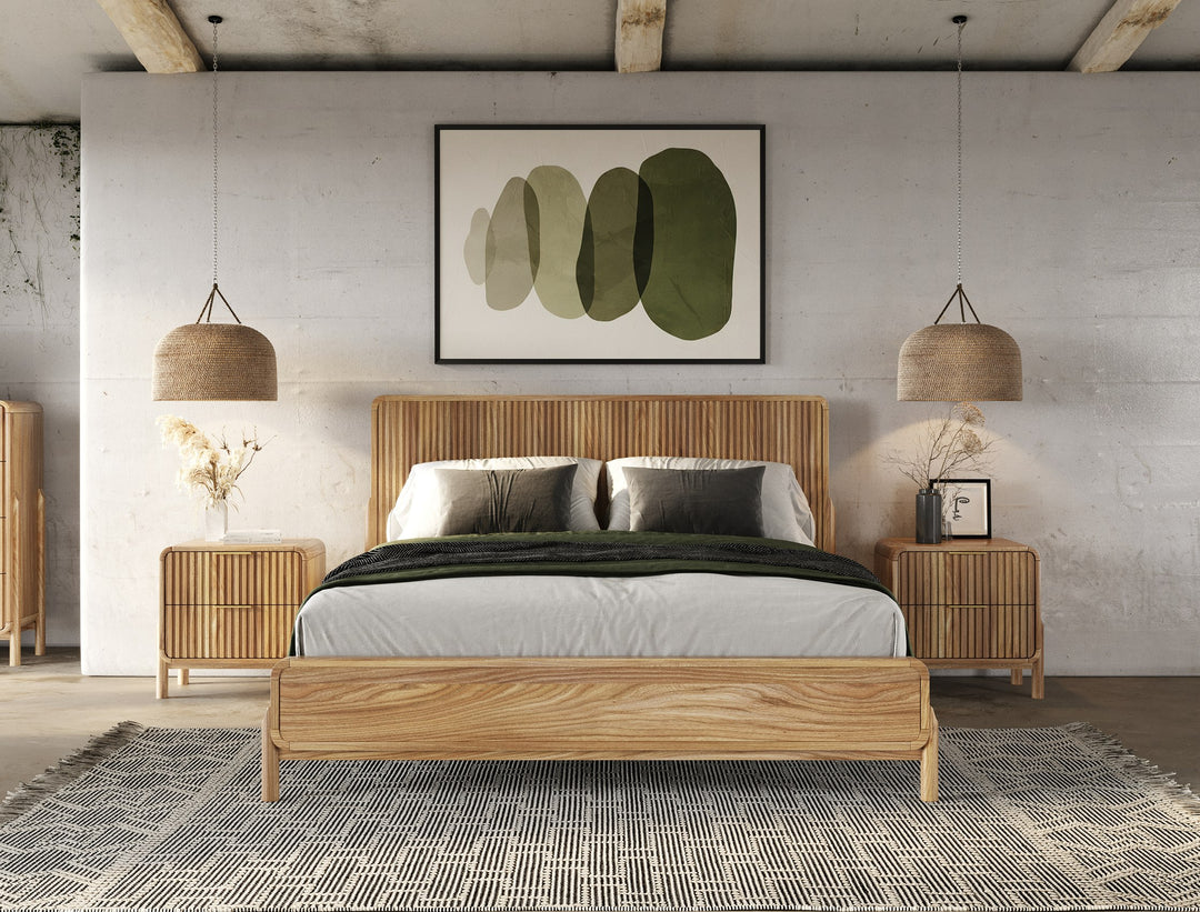 Mikala - Modern Natural Oak Bedroom Set