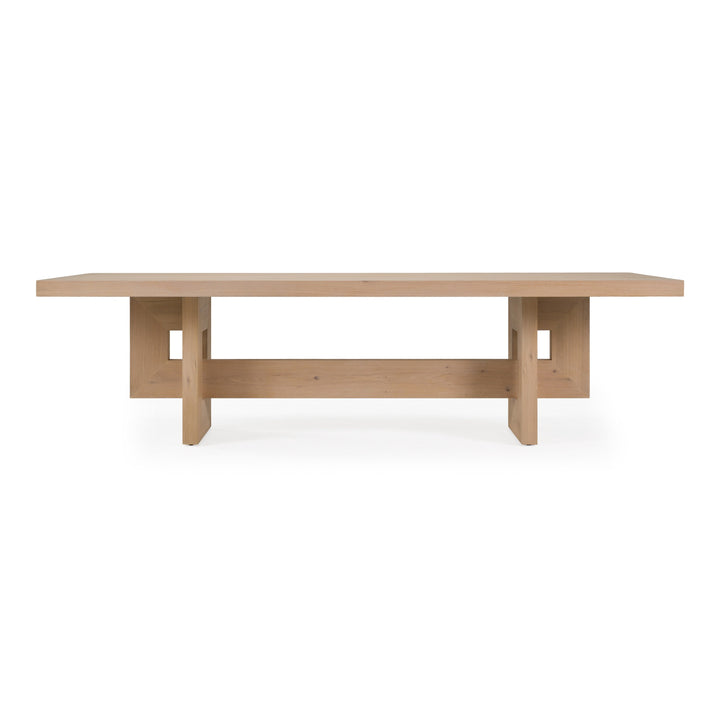 Mineola - Modern Natural White Oak 110" Dining Table