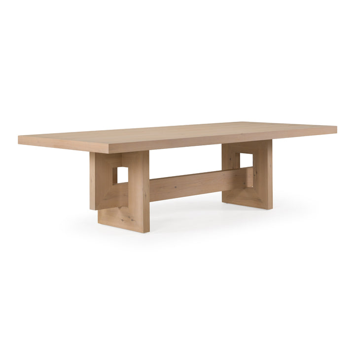 Mineola - Modern Natural White Oak 110" Dining Table