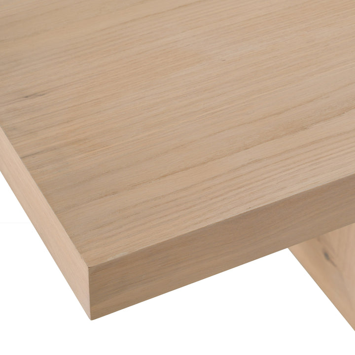 Mineola - Modern Natural White Oak 110" Dining Table