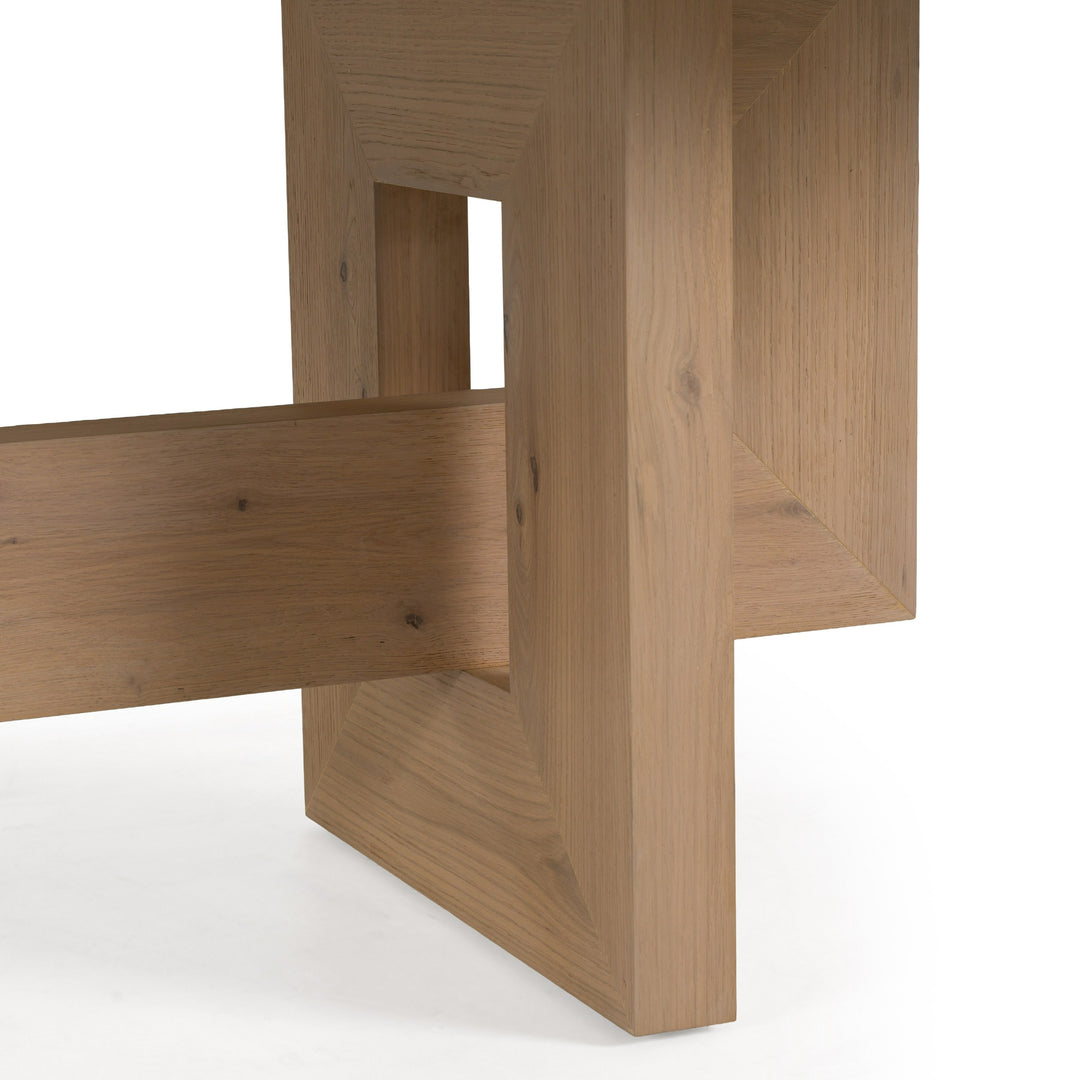 Mineola - Modern Natural White Oak 110" Dining Table