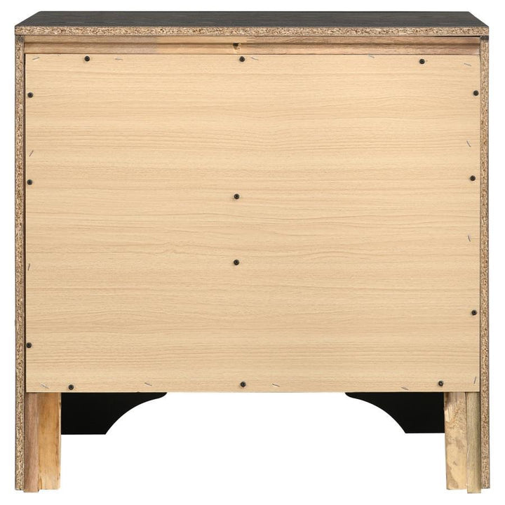 Miranda - 2 - Drawer Nightstand - Black Accent Nightstand modern furniture Contempo Furniture