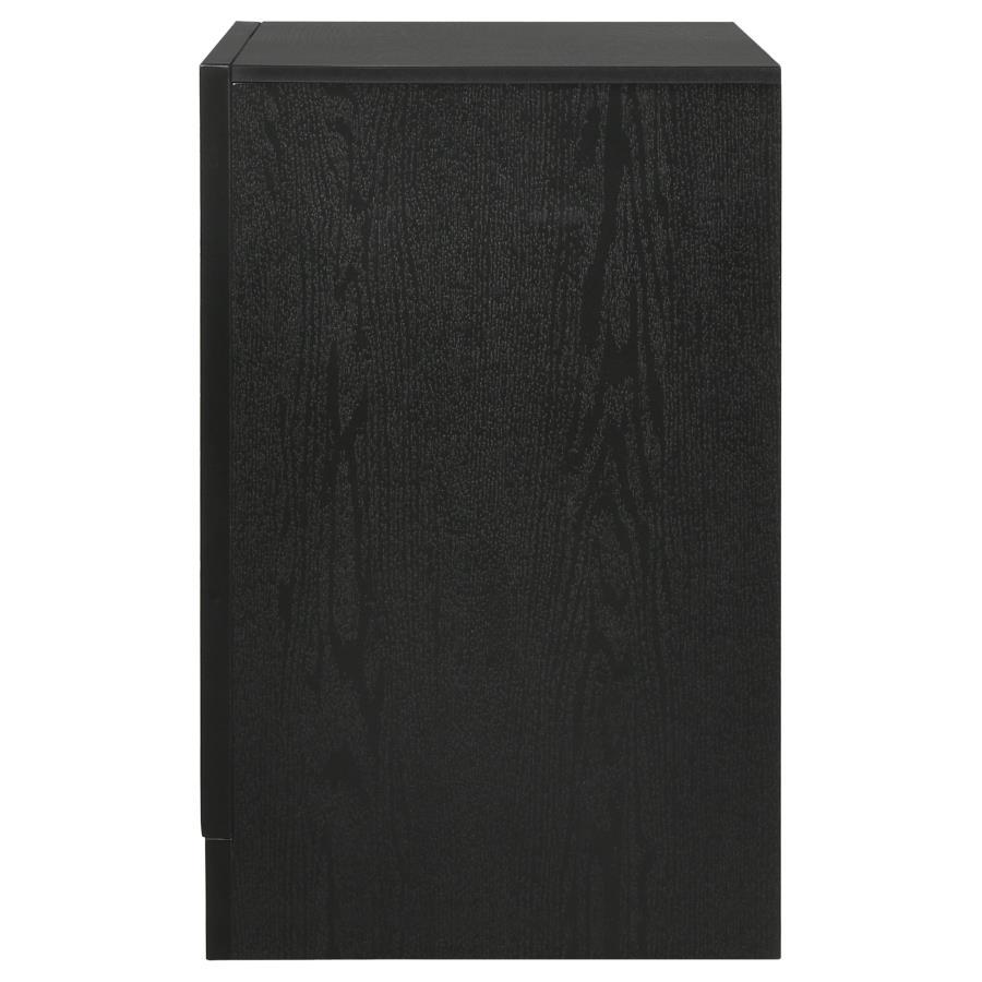 Miranda - 2 - Drawer Nightstand - Black Accent Nightstand modern furniture Contempo Furniture