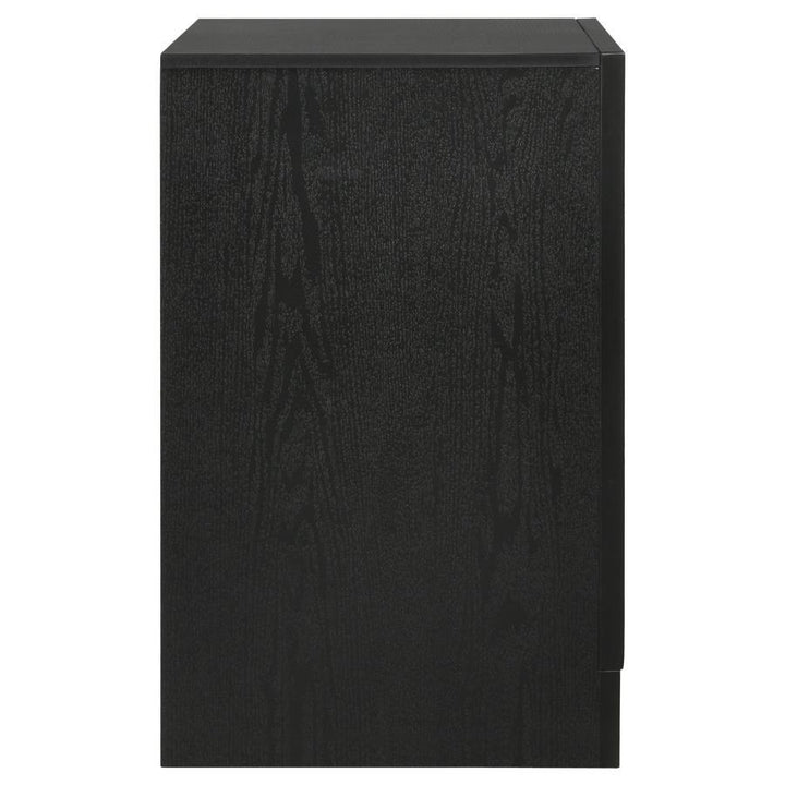 Miranda - 2 - Drawer Nightstand - Black Accent Nightstand modern furniture Contempo Furniture