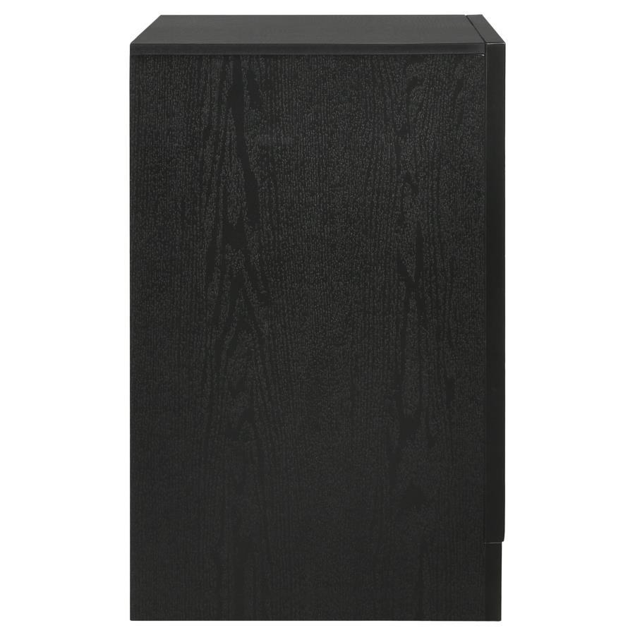 Miranda - 2 - Drawer Nightstand - Black Accent Nightstand modern furniture Contempo Furniture