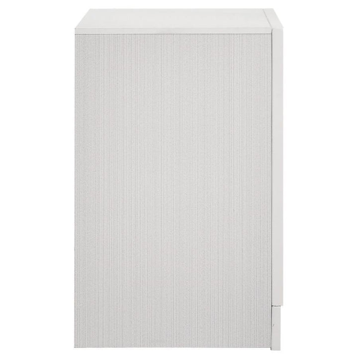 Miranda - 2 - Drawer Nightstand - White Accent Nightstand modern furniture Contempo Furniture