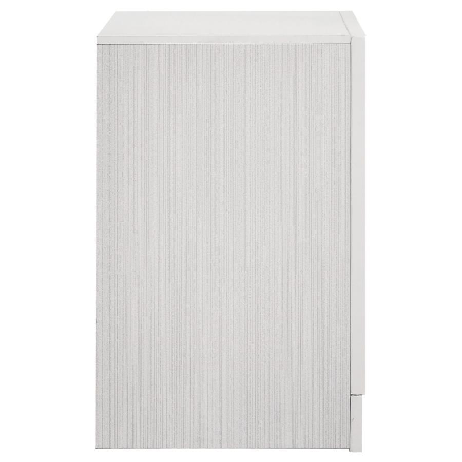 Miranda - 2 - Drawer Nightstand - White Accent Nightstand modern furniture Contempo Furniture