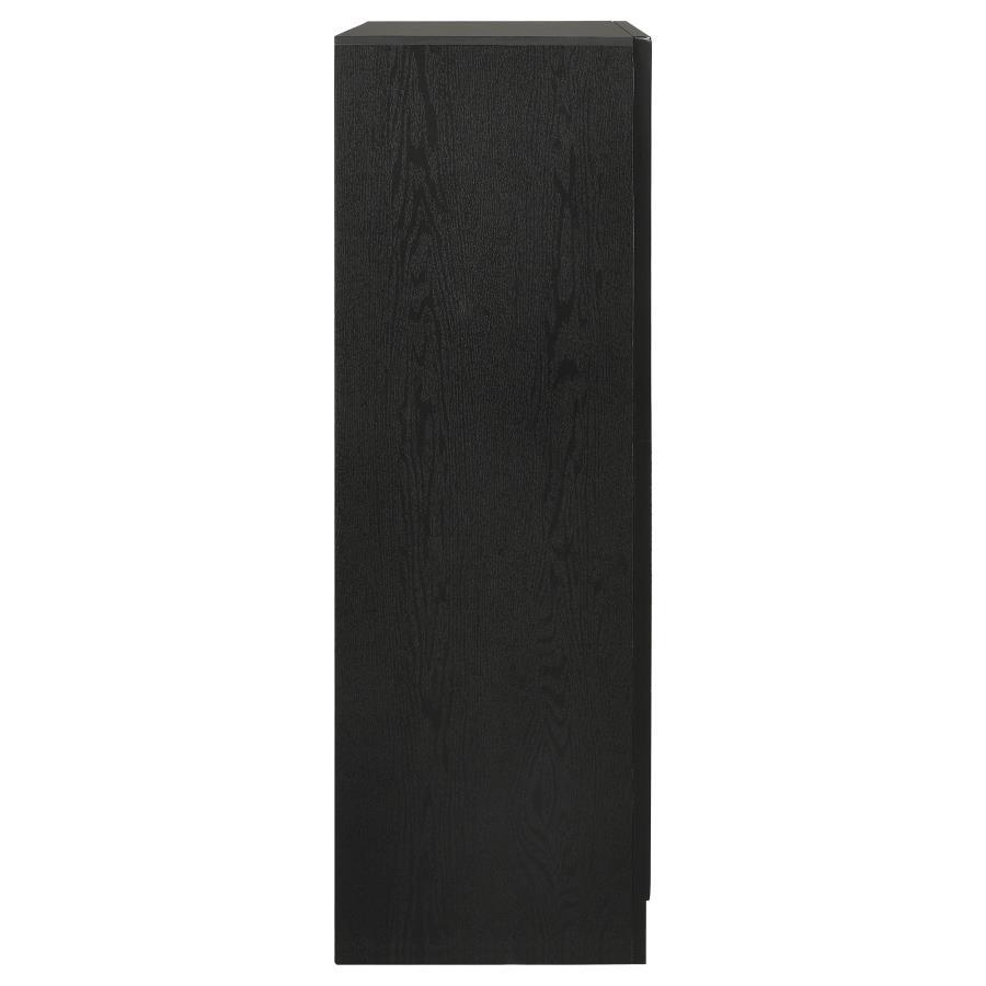 Miranda - 5 - Drawer Bedroom Chest - Black Accent Chest modern furniture Contempo Furniture