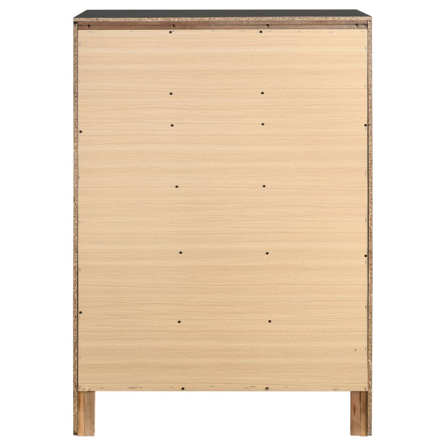 Miranda - 5 - Drawer Bedroom Chest - Black Accent Chest modern furniture Contempo Furniture