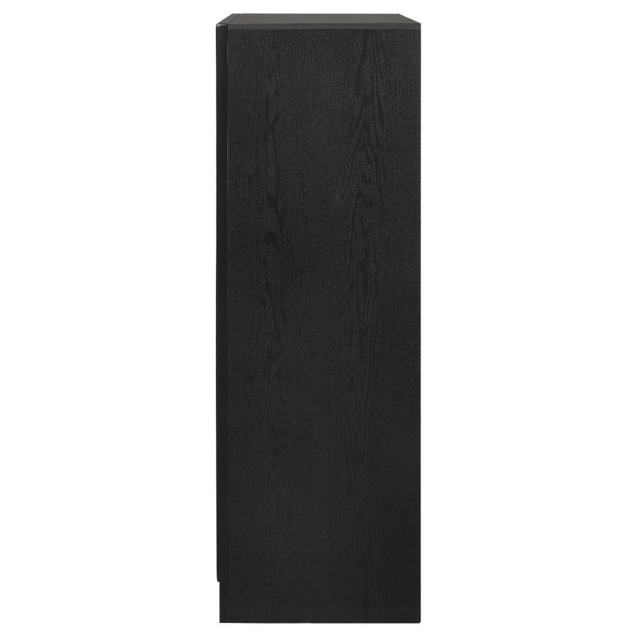 Miranda - 5 - Drawer Bedroom Chest - Black Accent Chest modern furniture Contempo Furniture