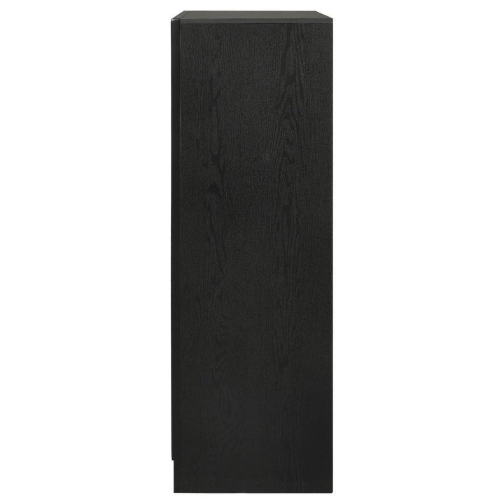 Miranda - 5 - Drawer Bedroom Chest - Black Accent Chest modern furniture Contempo Furniture