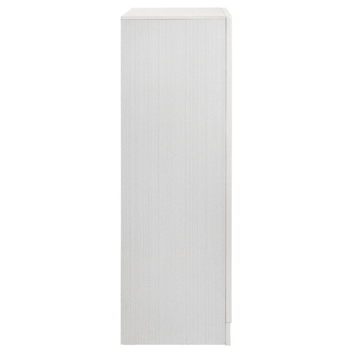 Miranda - 5 - Drawer Bedroom Chest - White Accent Chest modern furniture Contempo Furniture