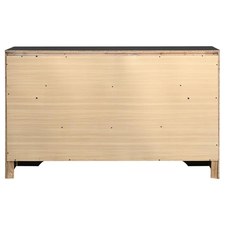 Miranda - 7 - Drawer Dresser - Black Dressers modern furniture Contempo Furniture