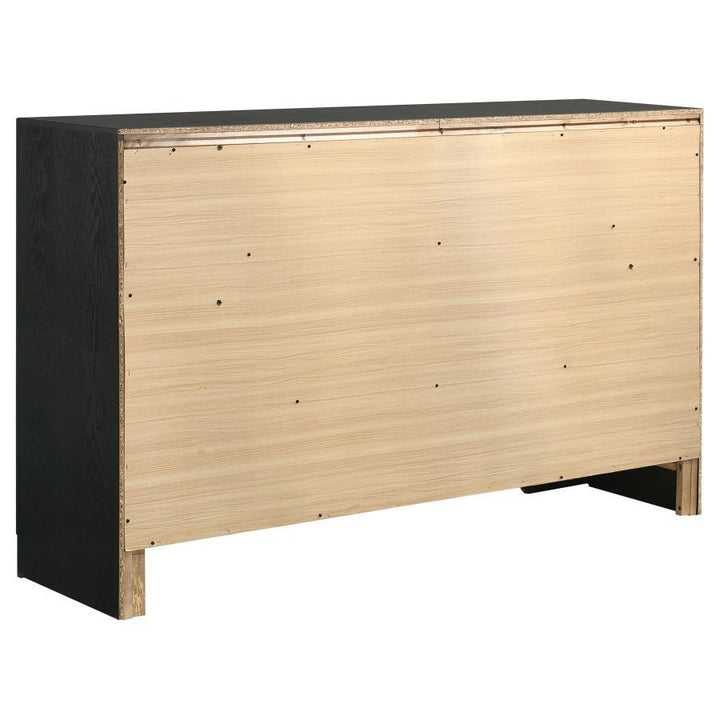 Miranda - 7 - Drawer Dresser - Black Dressers modern furniture Contempo Furniture