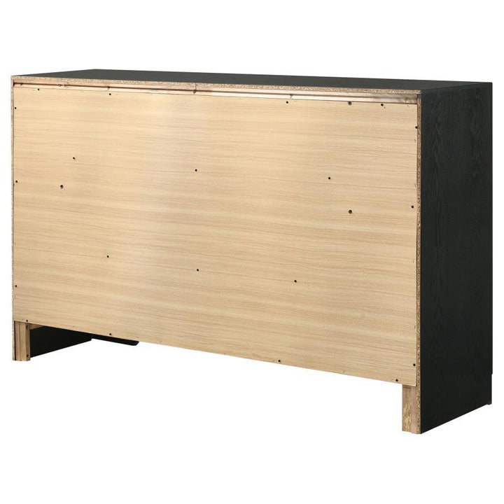 Miranda - 7 - Drawer Dresser - Black Dressers modern furniture Contempo Furniture