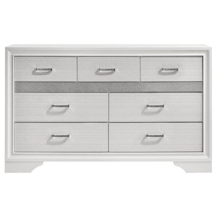 Miranda - 7 - Drawer Dresser - White Dressers modern furniture Contempo Furniture