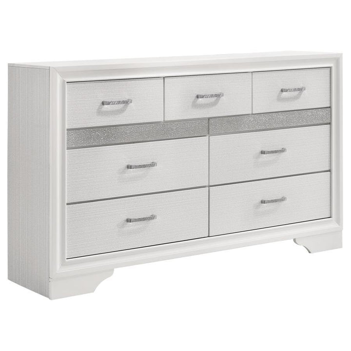 Miranda - 7 - Drawer Dresser - White Dressers modern furniture Contempo Furniture