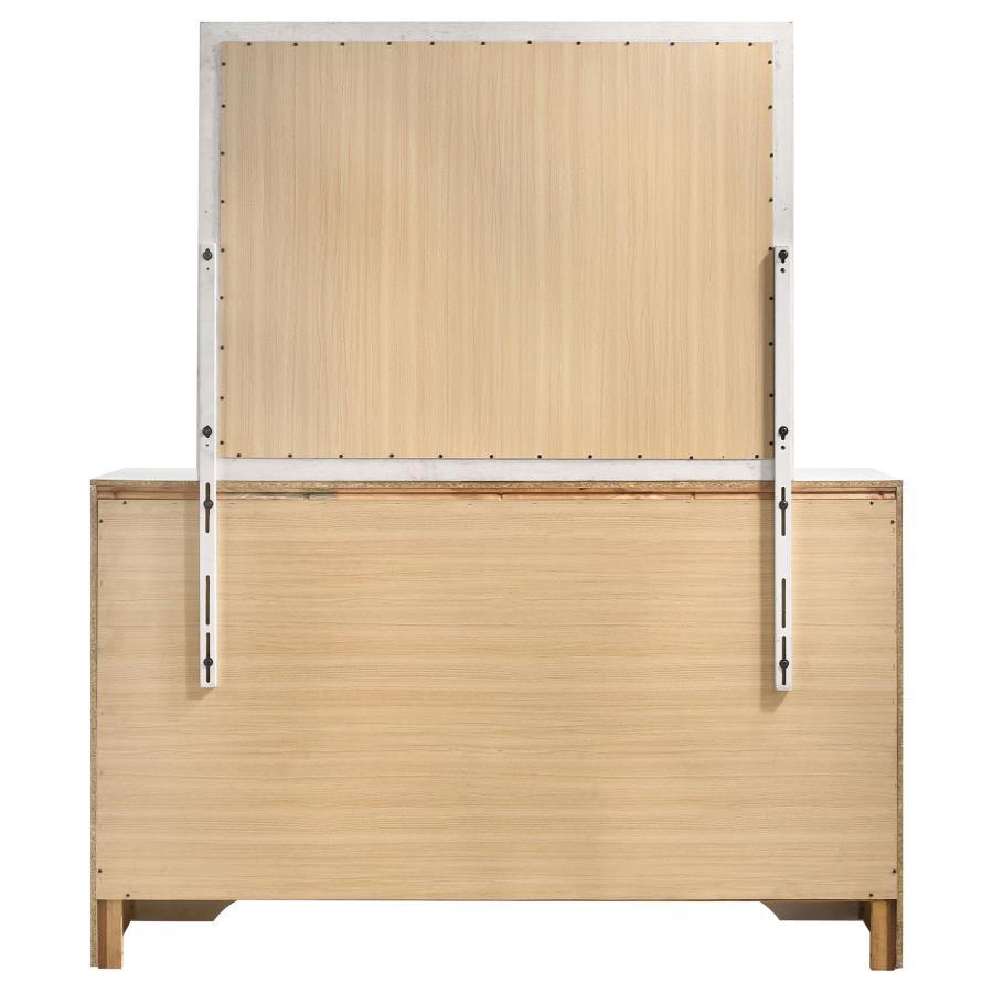 Miranda - 7 - Drawer Dresser With Mirror - White Dresser & Mirror modern furniture Contempo Furniture