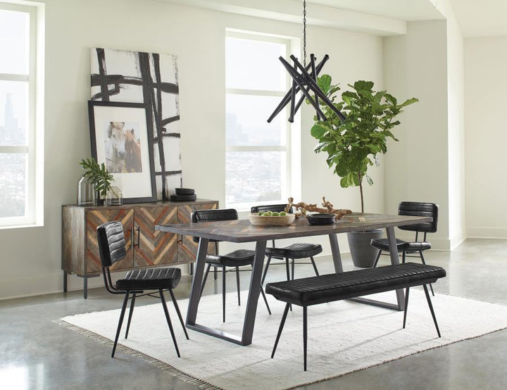 Misty - Leather Upholstered Dining Chair (Set of 2) - Espresso Chair Set modern furniture Contempo Furniture