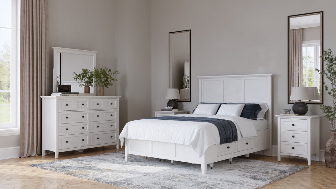 Modus Furniture Pnra82A Grace Eight Drawer Dresser In Snowfall White 2024