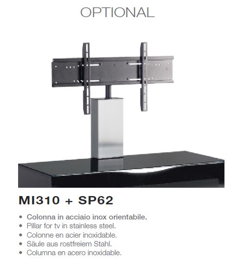 MO-USA3 Modena Modern Black TV Entertainment System Made In Italy