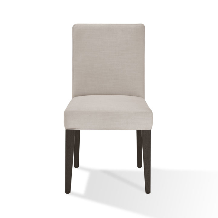 Modesto Upholstered Side Chair in Abalone Linen and French Roast (Set of 2) Chair modern furniture Contempo Furniture