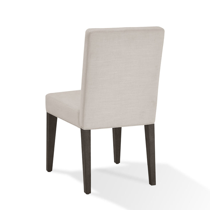 Modesto Upholstered Side Chair in Abalone Linen and French Roast (Set of 2) Chair modern furniture Contempo Furniture