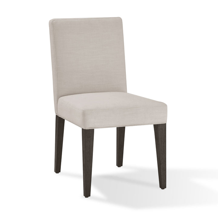 Modesto Upholstered Side Chair in Abalone Linen and French Roast (Set of 2) Chair modern furniture Contempo Furniture