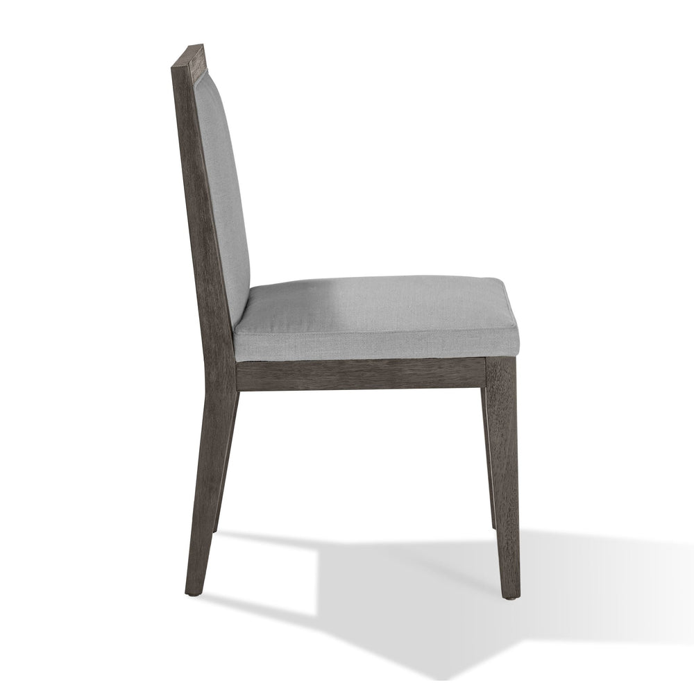 Modesto Wood Frame Upholstered Side Chair in Koala Linen and French Roast (Set of 2) Chair modern furniture Contempo Furniture