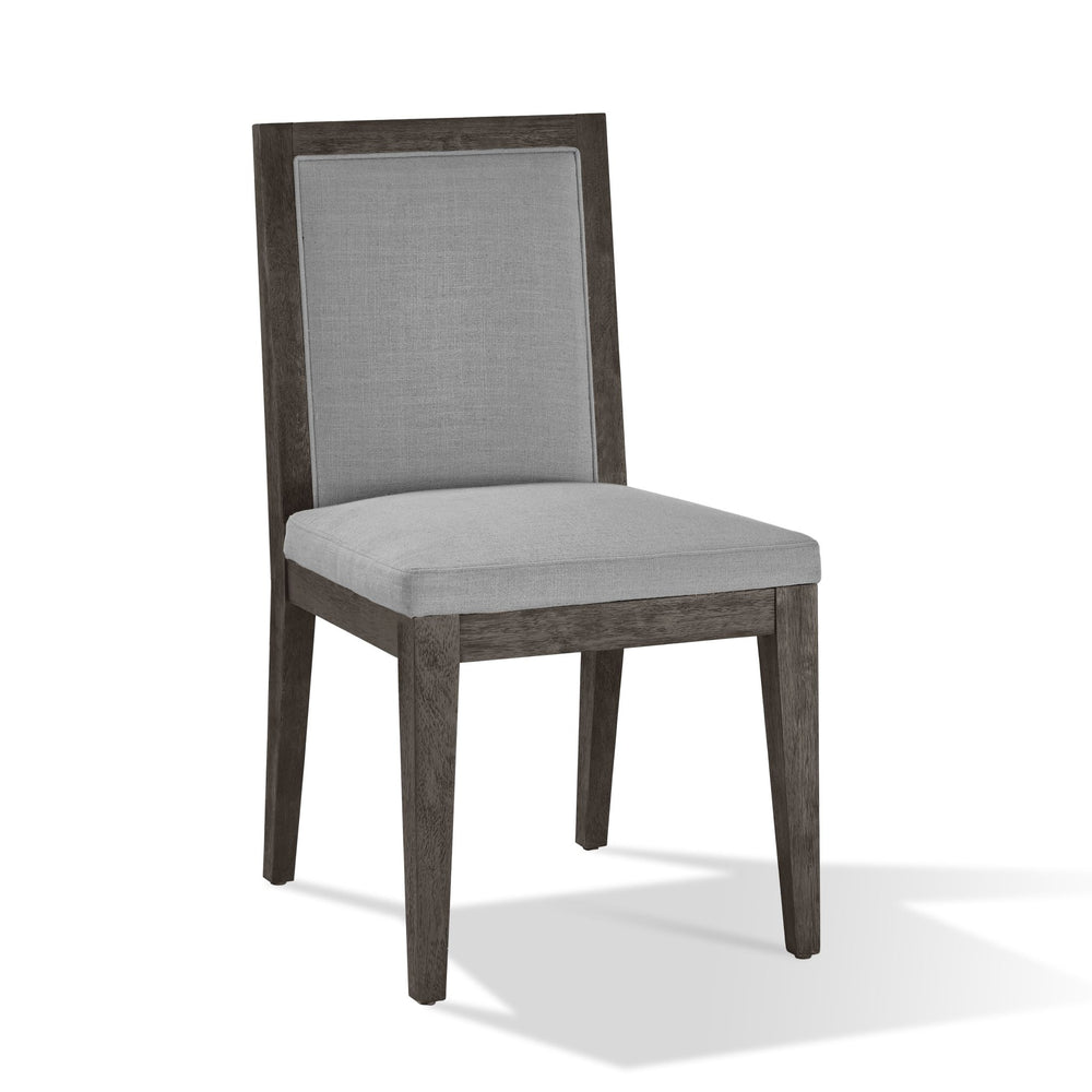 Modesto Wood Frame Upholstered Side Chair in Koala Linen and French Roast (Set of 2) Chair modern furniture Contempo Furniture