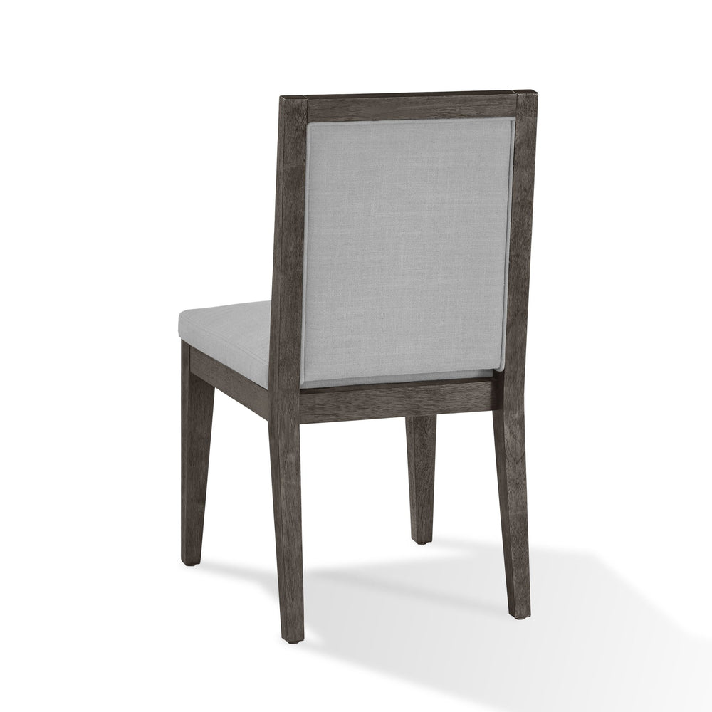 Modesto Wood Frame Upholstered Side Chair in Koala Linen and French Roast (Set of 2) Chair modern furniture Contempo Furniture
