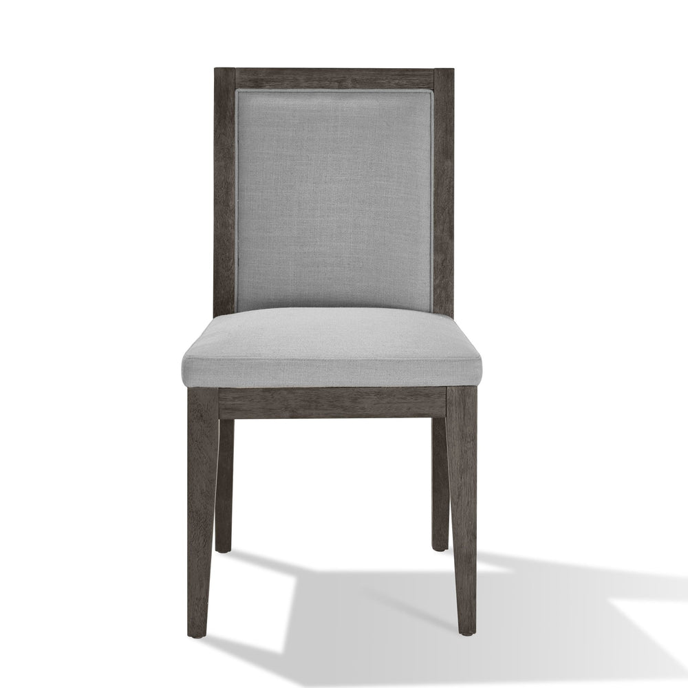 Modesto Wood Frame Upholstered Side Chair in Koala Linen and French Roast (Set of 2) Chair modern furniture Contempo Furniture