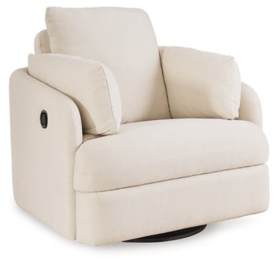 Modmax Swivel Glider Recliner - White Swivel Glider Chair modern furniture Contempo Furniture