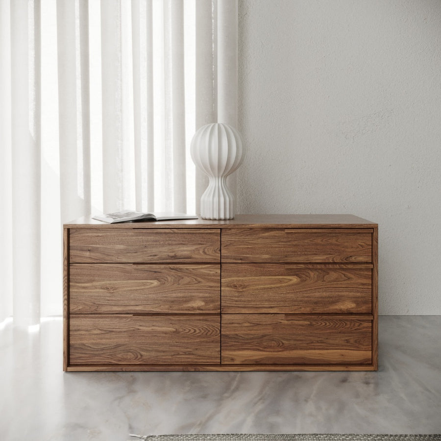 Amberlie - Modern Walnut Dresser
