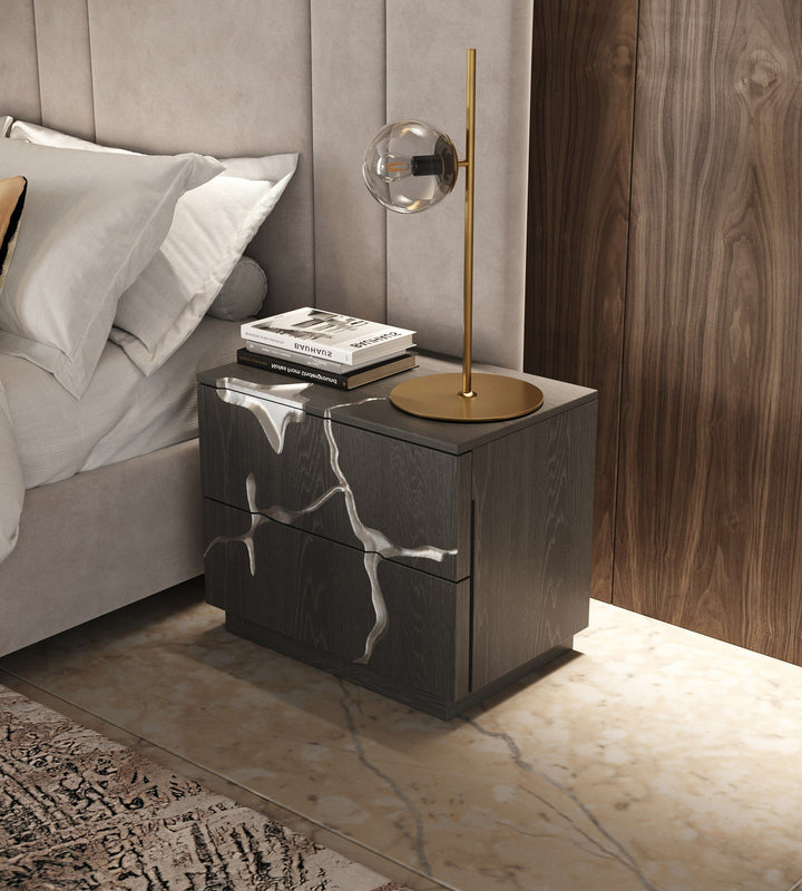 Penrose + Aspen - Modern Beige + Brown Ash 4-Piece Bedroom Set