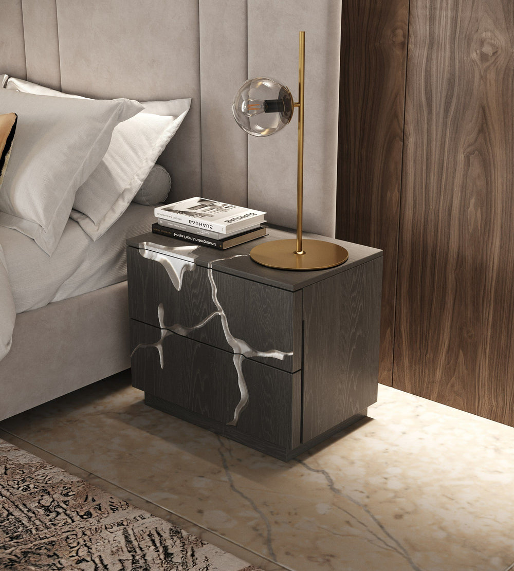 Penrose + Aspen - Modern Beige + Brown Ash 4-Piece Bedroom Set - View 3
