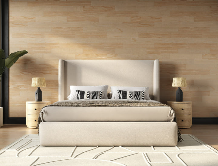 Byrne - Modern Beige Fabric Bed