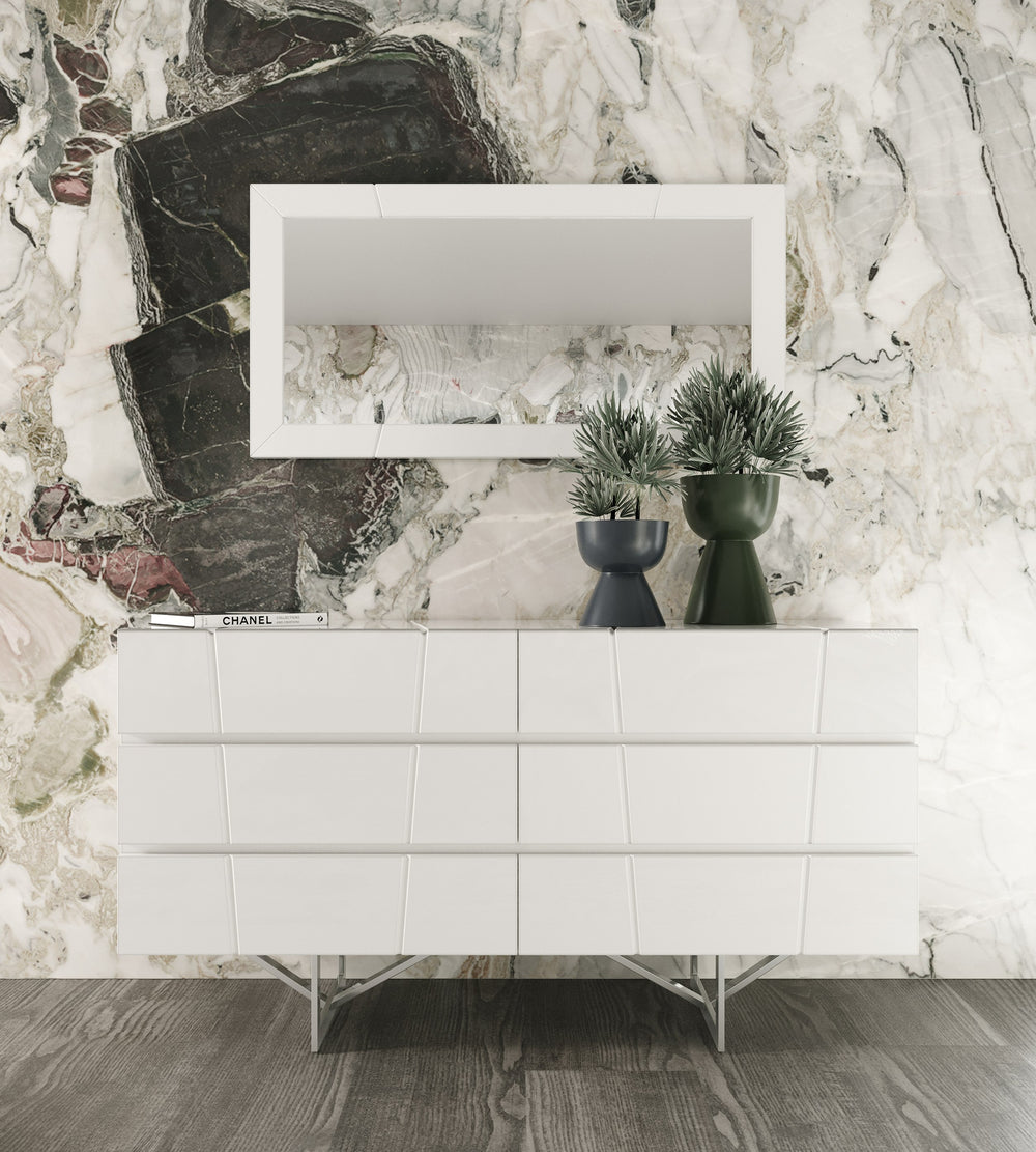 Chrysler Modern White Dresser - View 8