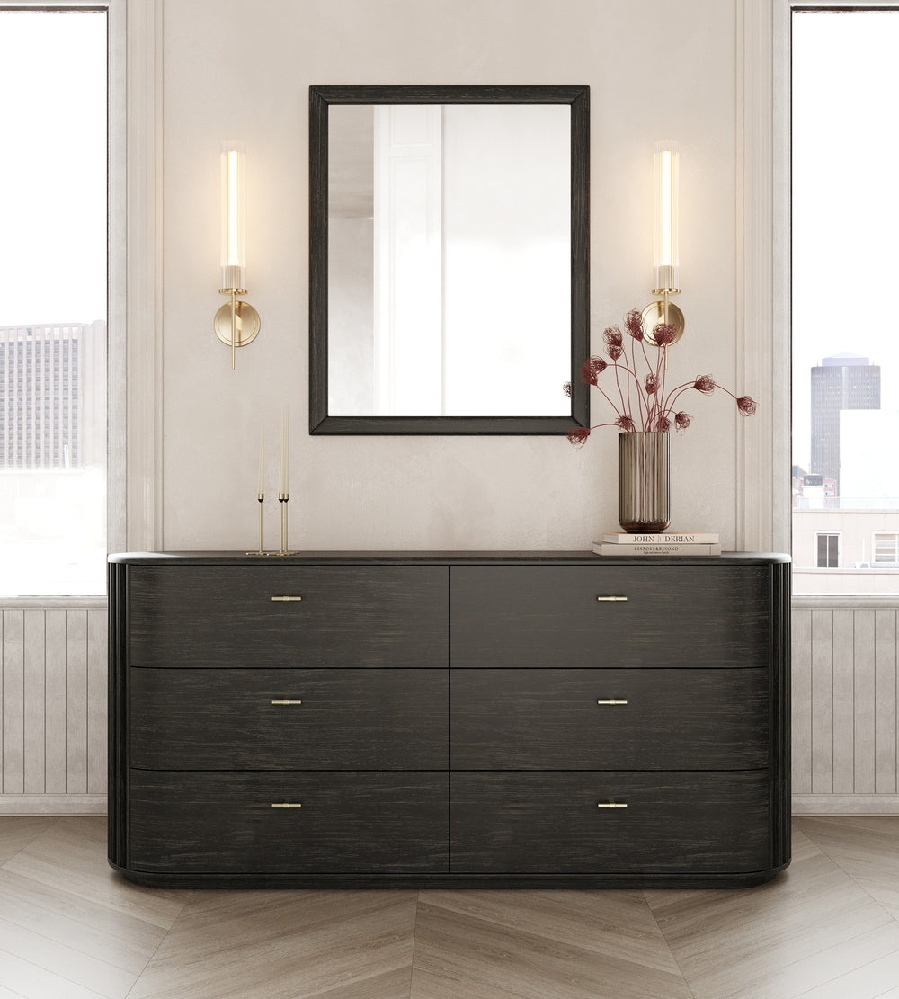 Fields - Modern Black Acacia Bedroom Set - View 7