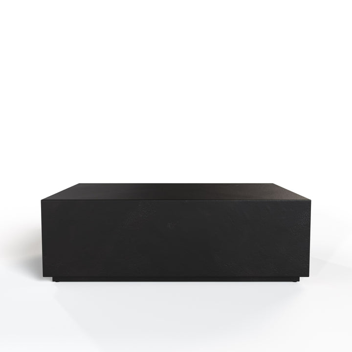 Fresno  Modern Black Concrete Coffee Table
