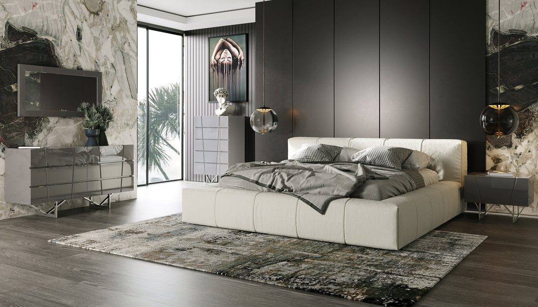 Lamont  Modern Fabric Bed