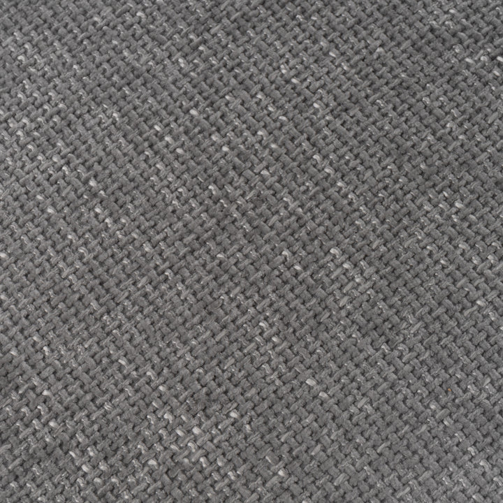 Maury - Modern Grey Fabric  Black Dining Chair